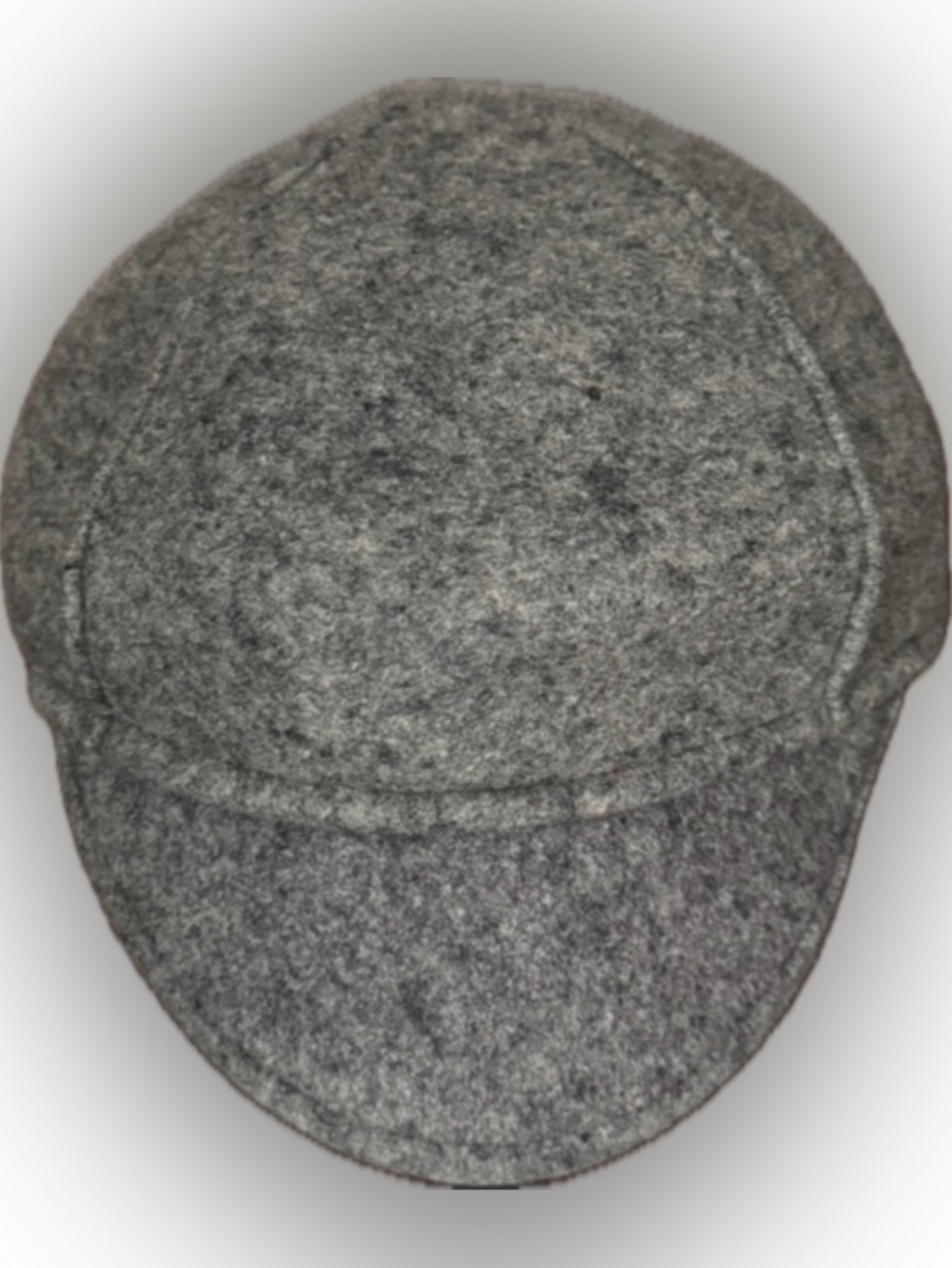 GAP STRUCTURED HAT WOOL WATER RESISTANT NEWSBOY DOME CROWN BRIM HEAD COVER Gray